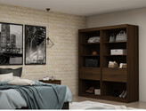 Thumbnail for your product : Manhattan Comfort Set Of 2 Mulberry Open 2-Sectional Closets