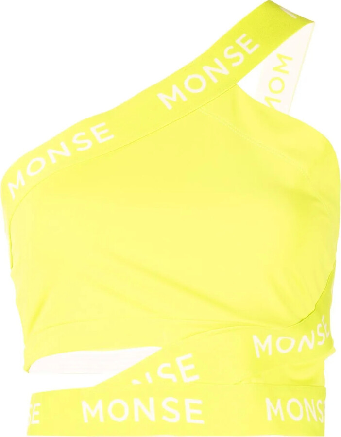 Monse Cropped Logo-Print Top