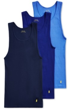 Mens Clothing Underwear Undershirts and vests Blue for Men Polo Ralph Lauren Cotton Undershirt in Dark Blue 