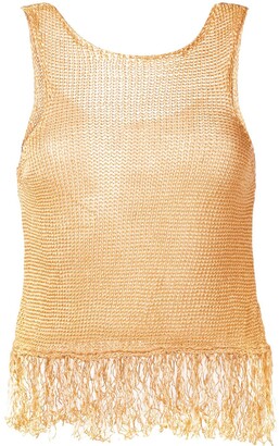 Forte Forte Fringed Knit Tank Top