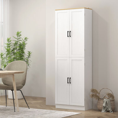 gefayluo Kitchen Pantry Cabinet Freestanding Tall Storage Cabinet Traditional Kitchen Cabinet
