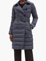 Thumbnail for your product : Burberry Arniston Double-breasted Quilted-shell Coat - Navy