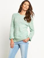 Thumbnail for your product : Savoir Roll Cuff Marl Jumper