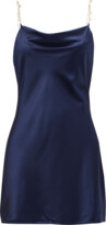 Thumbnail for your product : CAMI NYC Shallon Pearl-Strap Bias-Cut Mini Dress