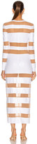 Thumbnail for your product : Norma Kamali Spliced Dress in White Foil & Nude Mesh | FWRD