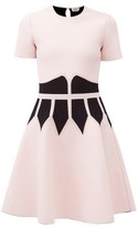 Thumbnail for your product : Alexander McQueen Corset-jacquard Stretch-knit Mini Dress - Pink Multi