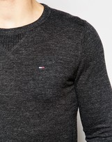 Thumbnail for your product : Tommy Hilfiger Sweater with Crew Neck In Black Marl