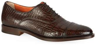 Santoni Croc Oxford Shoe