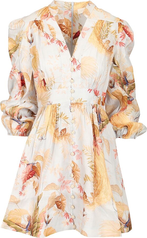 'ascension' Linen Mini Dress