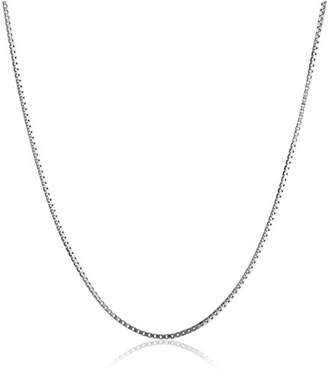 10k White Gold .70mm Solid Box Chain Necklace