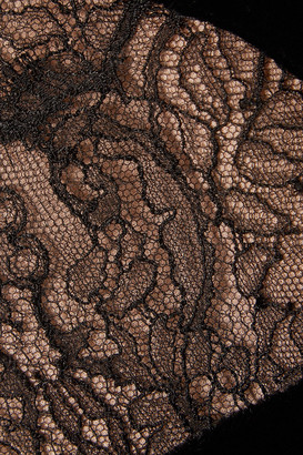 Antonio Berardi Lace-paneled Velvet Gown