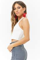 Thumbnail for your product : Forever 21 Button-Front Halter Top
