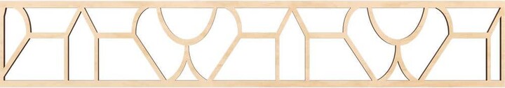 Ekena Millwork Whitechapel Fretwork 0.375 in. D x 46.625 in. W x 8 in. L Birch Wood Panel Moulding