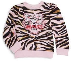 Kenzo Toddler's, Little Girl's& Girl's Tiger Cotton Sweater