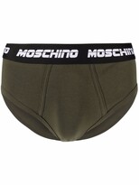 Thumbnail for your product : Moschino Logo-Waist Cotton Briefs
