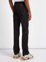 Thumbnail for your product : Balenciaga Mid Rise Straight Leg Cotton Chino Trousers - Mens - Black