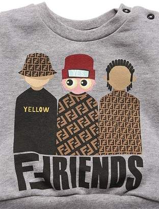 Fendi Friends Print Cotton Sweatshirt