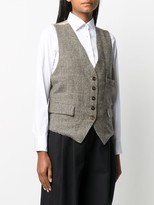 Thumbnail for your product : Barena Woven Check Pattern Waistcoat