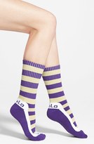 Thumbnail for your product : FiveLo 'UW' Stripe Crew Socks