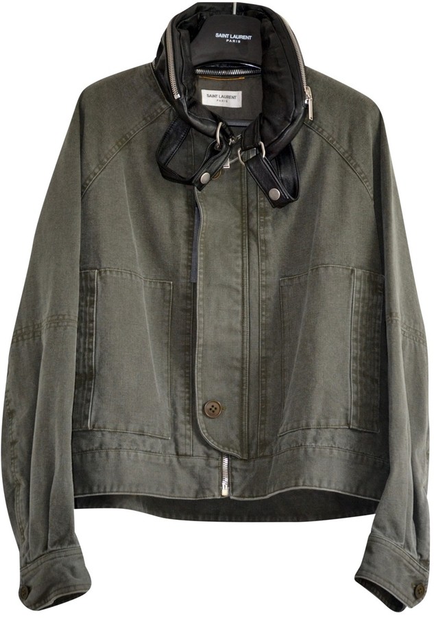 saint laurent khaki jacket