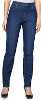 Thumbnail for your product : Style&Co. Style & Co. Petite Tummy-Control Aged Indigo Wash Straight-Leg Jeans, Only at Macy's