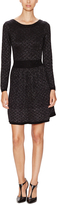 Thumbnail for your product : Sandro Ritournelle Jacquard Metallic Fit and Flare Dress