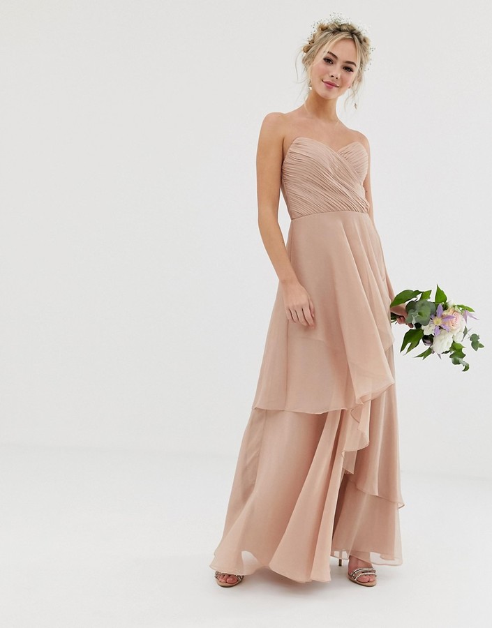 Pastel Layered Tulle Skirt Asos ASOS DESIGN Bridesmaid Co-ord