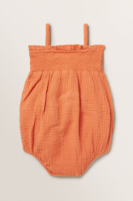 Seed Heritage Cheesecloth Frill Romper
