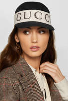 Thumbnail for your product : Gucci Cotton-twill And Printed Terry Baseball Cap - Black