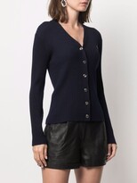 Thumbnail for your product : Maison Labiche Fitted Ribbed-Knit Cardigan