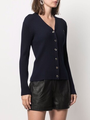 Maison Labiche Fitted Ribbed-Knit Cardigan