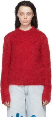 Marni Red Mohair Sweater
