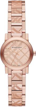 Burberry BU9235 26mm Gold Plated Stainless Steel Case Gold Plated Stainless Steel Synthetic Sapphire Women's Watch