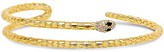 Thumbnail for your product : Sterling Forever 14K Yellow Goldplated Crystal Snake Wrap Bangle