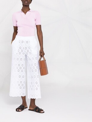P.A.R.O.S.H. Cropped Embroidered Trousers
