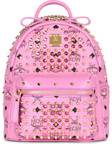 Thumbnail for your product : MCM Visetos crystal leather backpack Pink