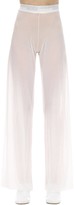 Thumbnail for your product : Courreges Wide Leg Patched Mesh Pants