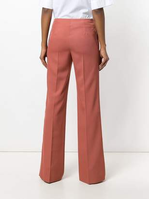 Victoria Beckham creased flared trousers