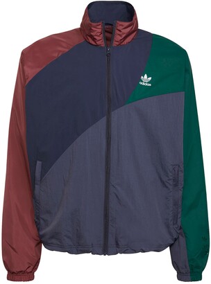 adidas Colorblock Stand Collar Track Jacket - ShopStyle