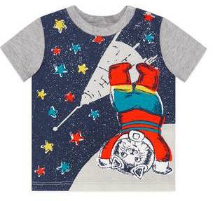 Gucci Baby cotton T-shirt with space cat print