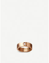 Cartier LOVE 18ct pink-gold and diamond ring