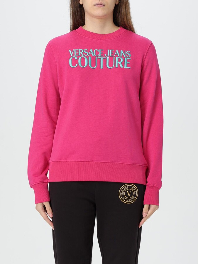 Versace Jeans Couture Sweatshirt Woman color Fuchsia