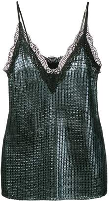 House of Holland 'Chainmail' slip blouse