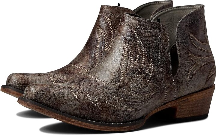 Roper Ava Cowboy Women's Boots Grey : 10 M, Synthetic