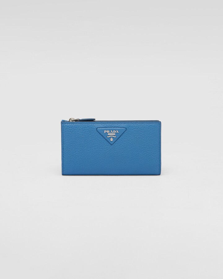 Prada Saffiano And Leather Wallet With Shoulder Strap - ShopStyle