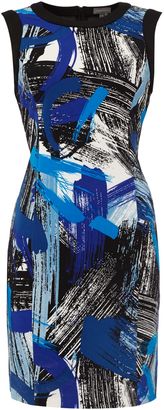 Vince Camuto Sleeveless art print dress