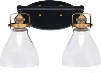 Toltec Lighting Easton 2 Light Bath Bar With 6.25\