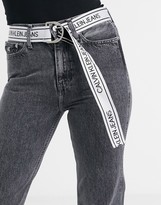 Thumbnail for your product : Calvin Klein Jeans high rise straight leg jeans in grey