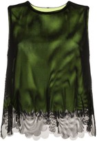 Thumbnail for your product : PASKAL clothes Tulle Overlay Top