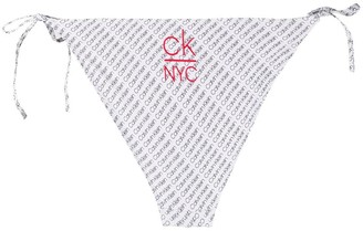 Calvin Klein Diagonal Logo Bikini Bottoms
